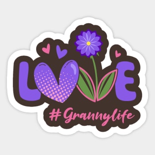 Love Granny Life Sticker